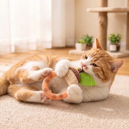 Natural Loofah Pet Toy – Eco-Friendly, Chew Toys Biodegradable & Non-Toxic Chew Toy for Dogs & Cats