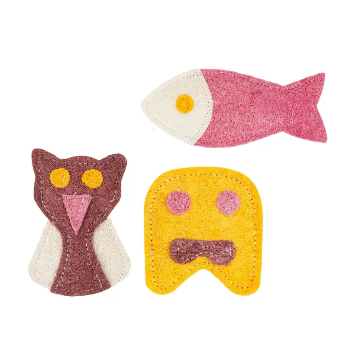 Natural Loofah Pet Toy – Eco-Friendly, Chew Toys Biodegradable & Non-Toxic Chew Toy for Dogs & Cats